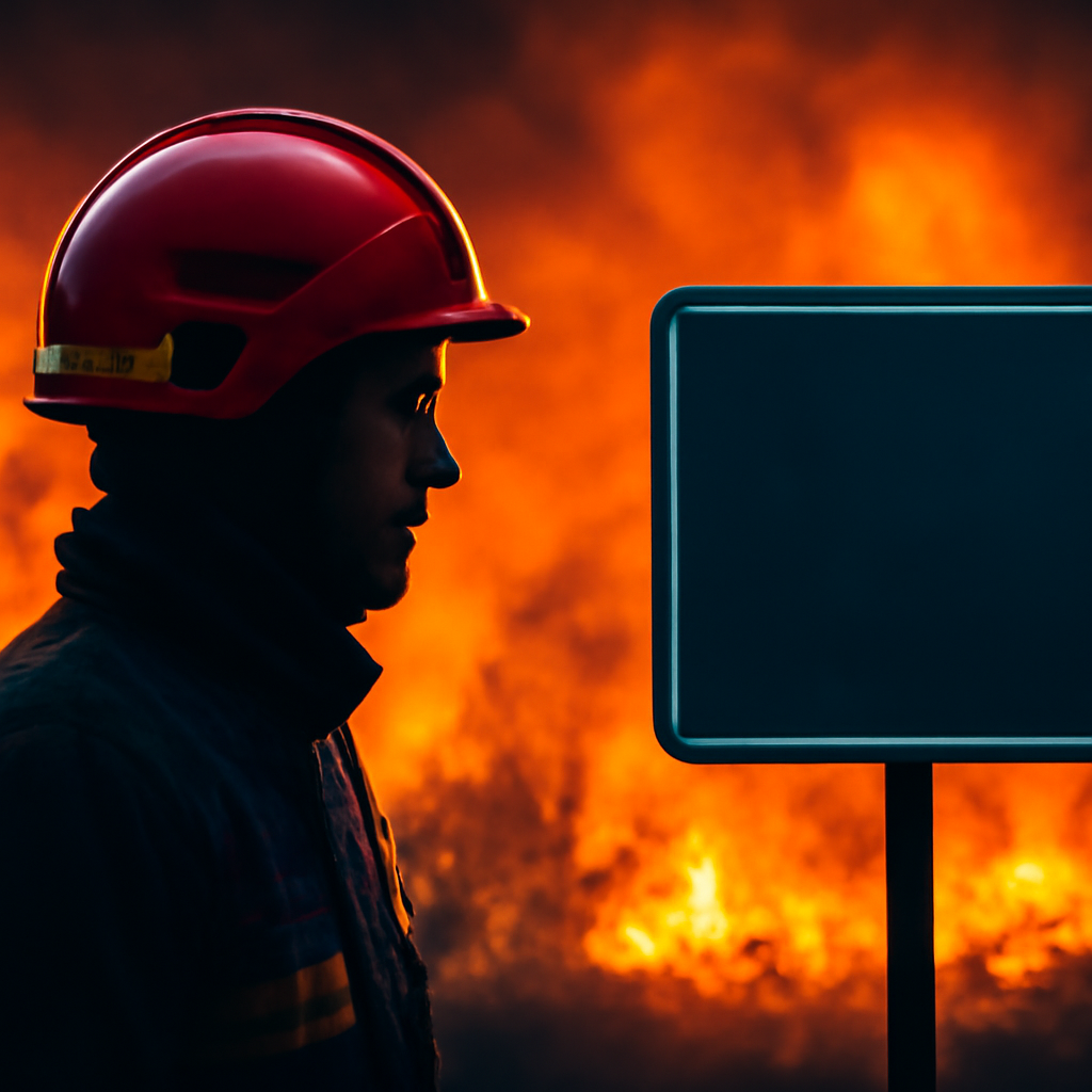 AI-generated editorial illustration for: Burdeos, bajo amenaza mientras Francia y España combaten incendios forestales "sin precedentes"