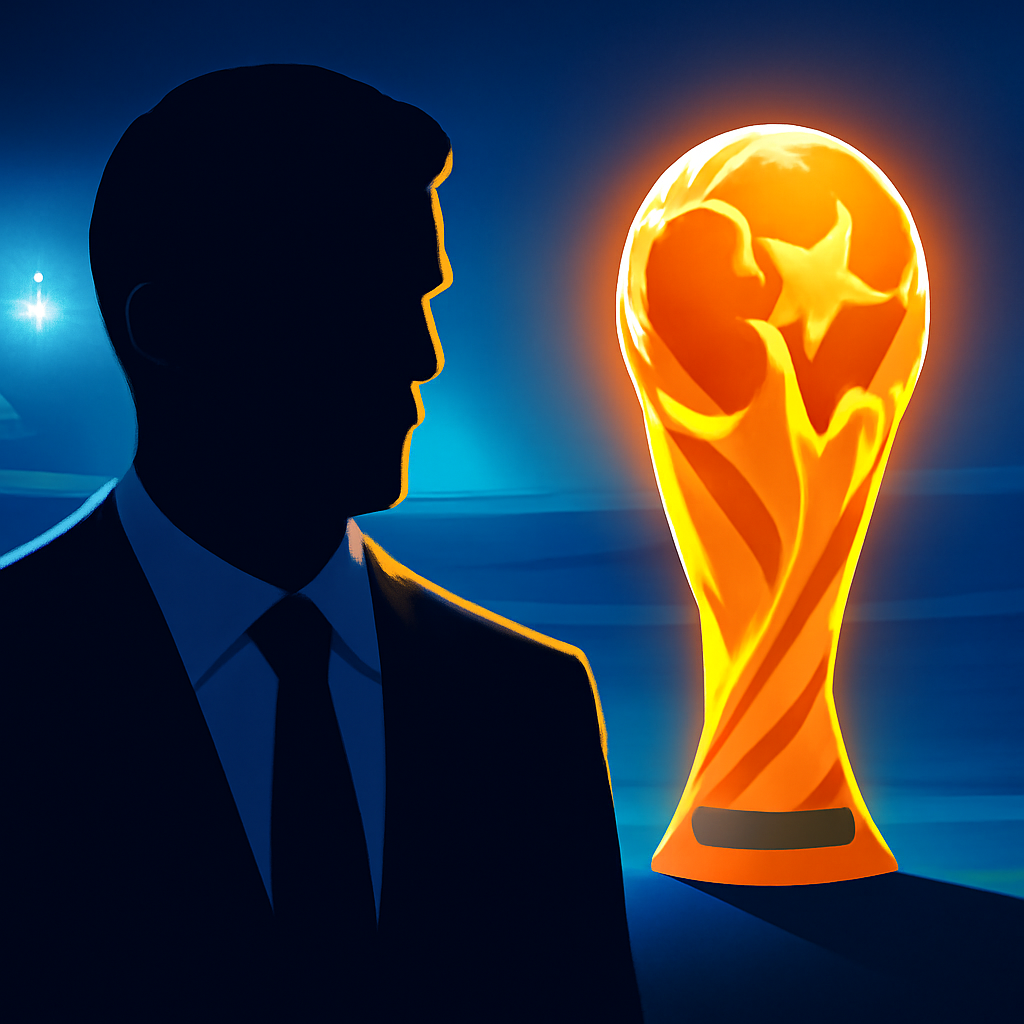 AI-generated editorial illustration for: FIFA has a new plan to raise billions of dollars: Selling stakes in the World Cup