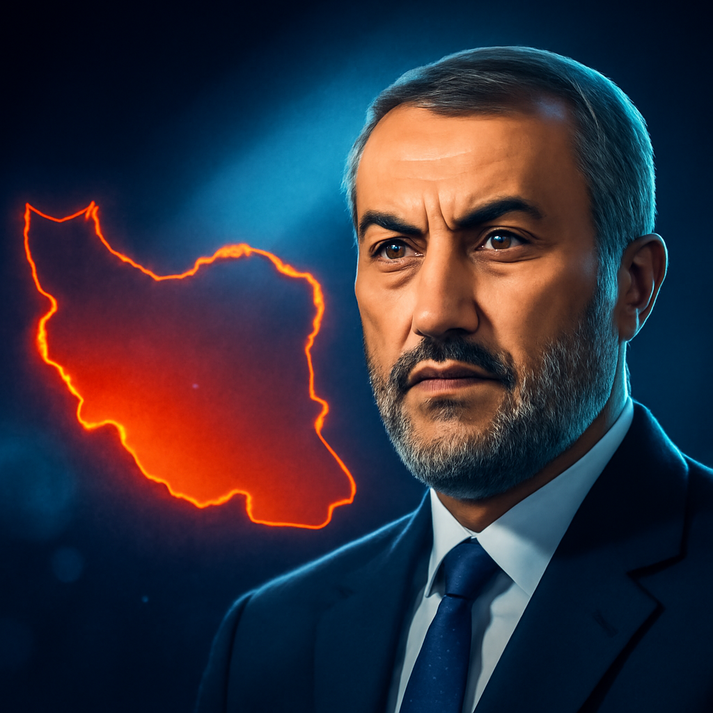 AI-generated editorial illustration for: Former Iraqi diplomat on forces driving Iran war across region