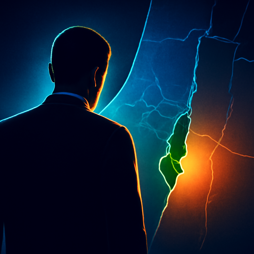 AI-generated editorial illustration for: What's in the proposed deal to disarm Hamas and withdraw Israeli forces from Gaza