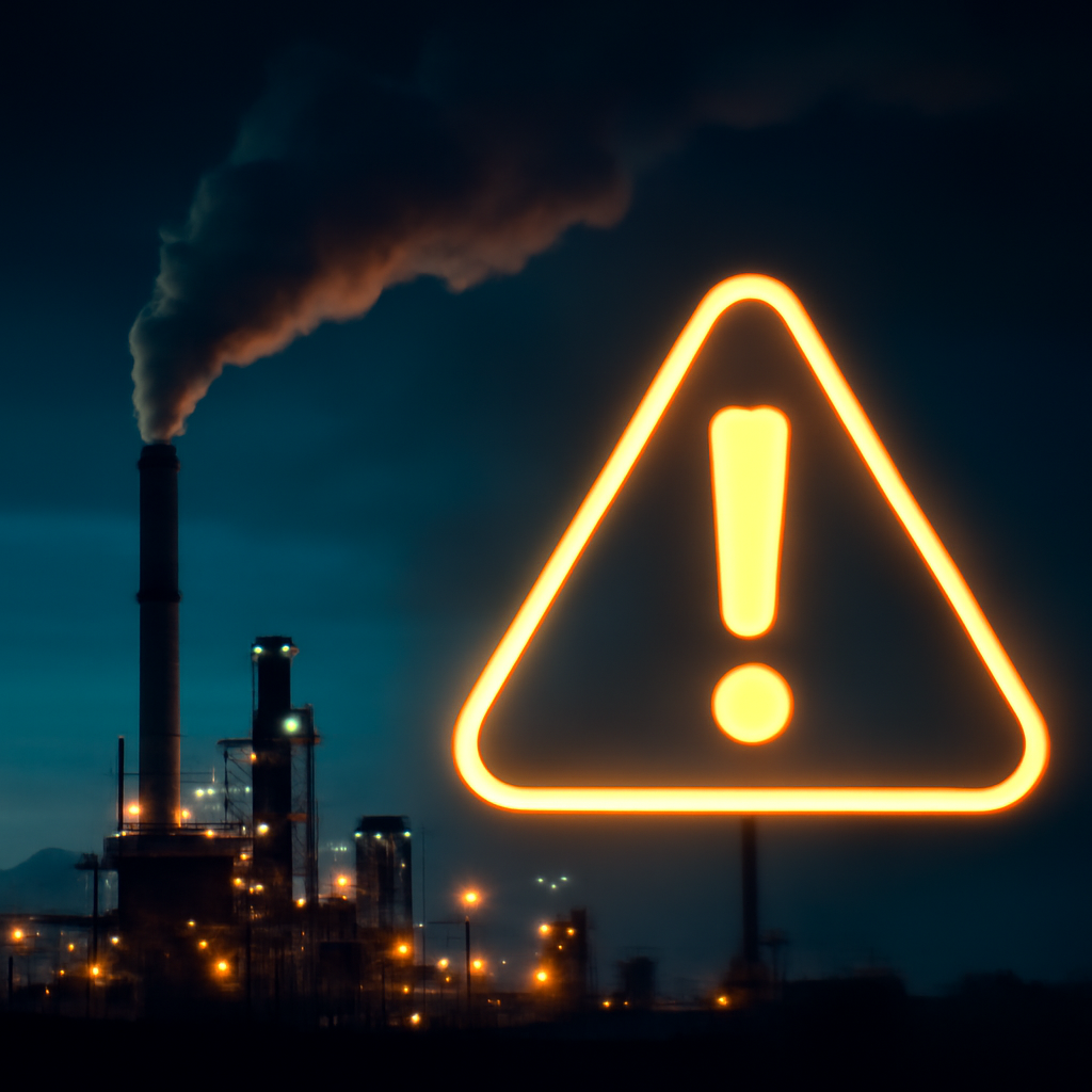 AI-generated editorial illustration for: EPA recommends stricter pollution rules for Santos and Inpex