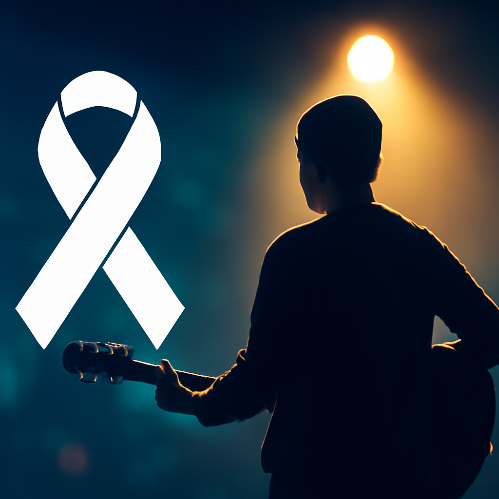 AI-generated editorial illustration for: Tout laisser tomber après un cancer pour se consacrer à la musique