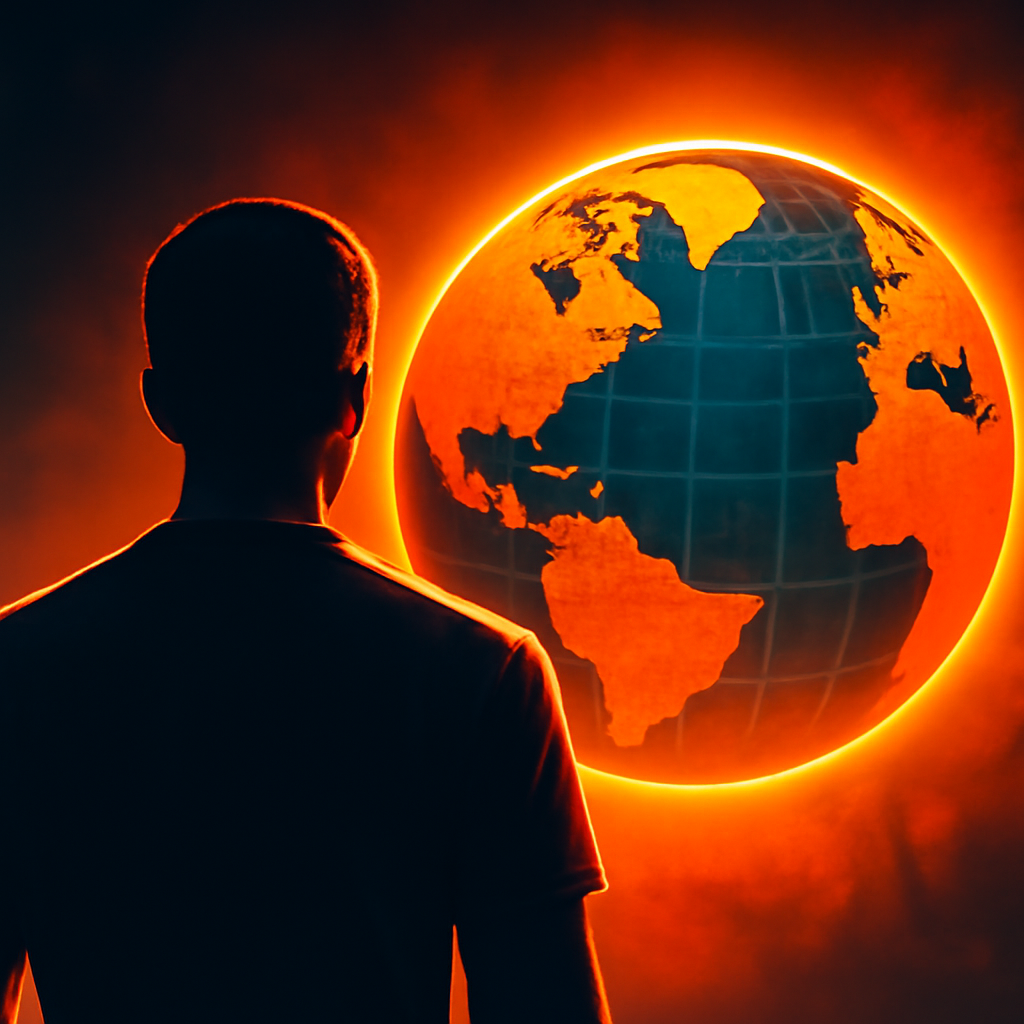 AI-generated editorial illustration for: Lo que esta ciudad desértica puede enseñar al mundo sobre cómo combatir las muertes por calor