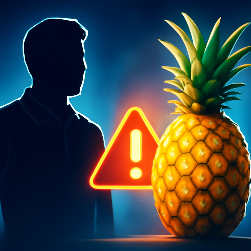 AI-generated editorial illustration for: Pineapple growers raise biosecurity concerns as Asian imports considered