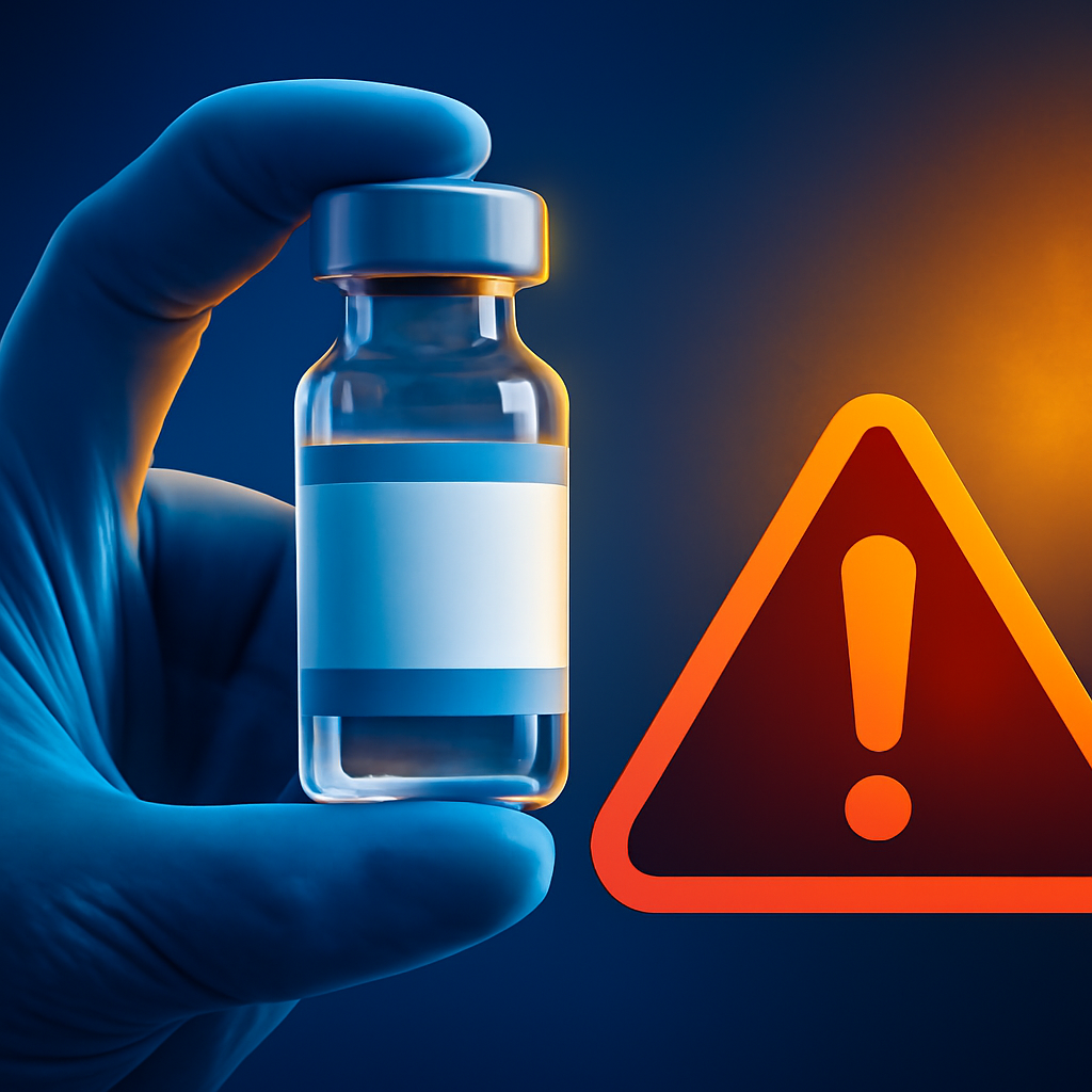 AI-generated editorial illustration for: Half of vaccines are binned - 'fridge-free' versions could change that