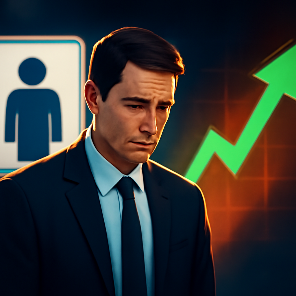 AI-generated editorial illustration for: Kündigungsschutz runter, Wachstum rauf?