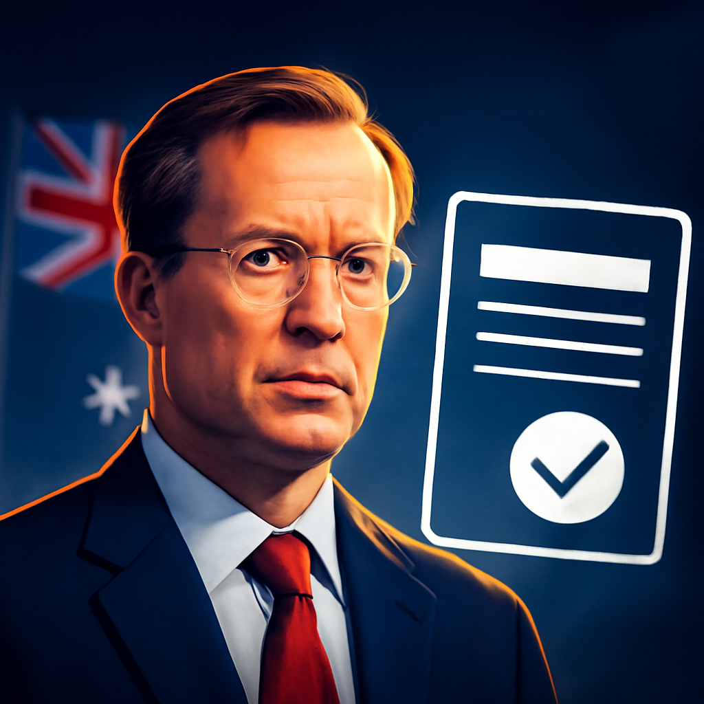 AI-generated editorial illustration for: David Brat bound for Australia as diplomat confirmed as next US ambassador