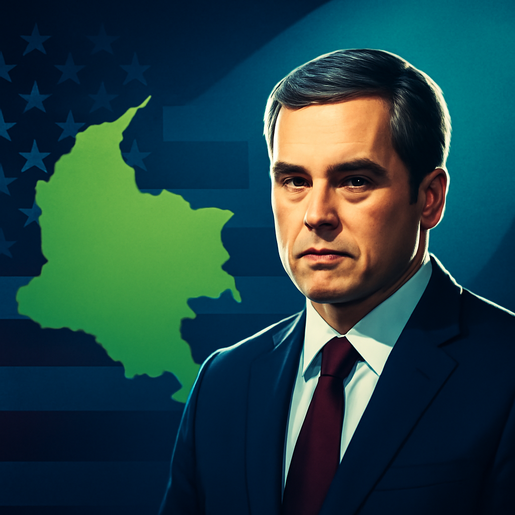 AI-generated editorial illustration for: ¿Qué rumbo tomará la relación entre Colombia y EE. UU. tras la posesión de Abelardo de la Espriella?