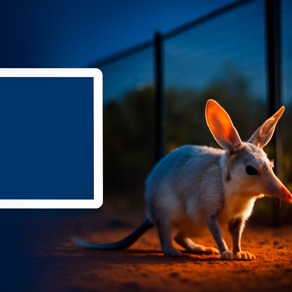 AI-generated editorial illustration for: Bilbies released into Qld national park where they were once extinct