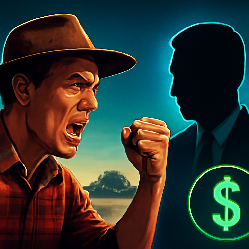 AI-generated editorial illustration for: Historic farm's sale to carbon credit company raises community ire