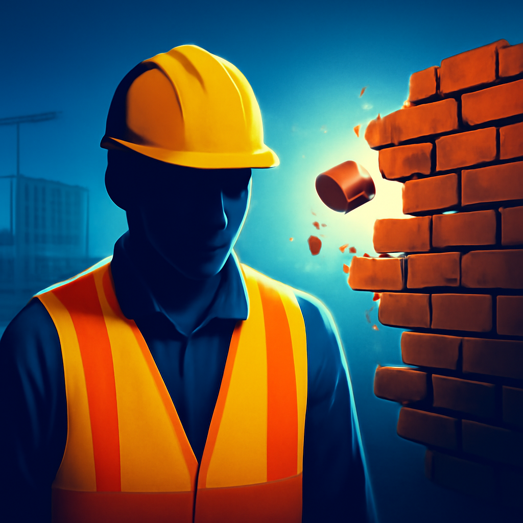 AI-generated editorial illustration for: Canberra apprenticeships hit a brick wall in the middle of construction boom
