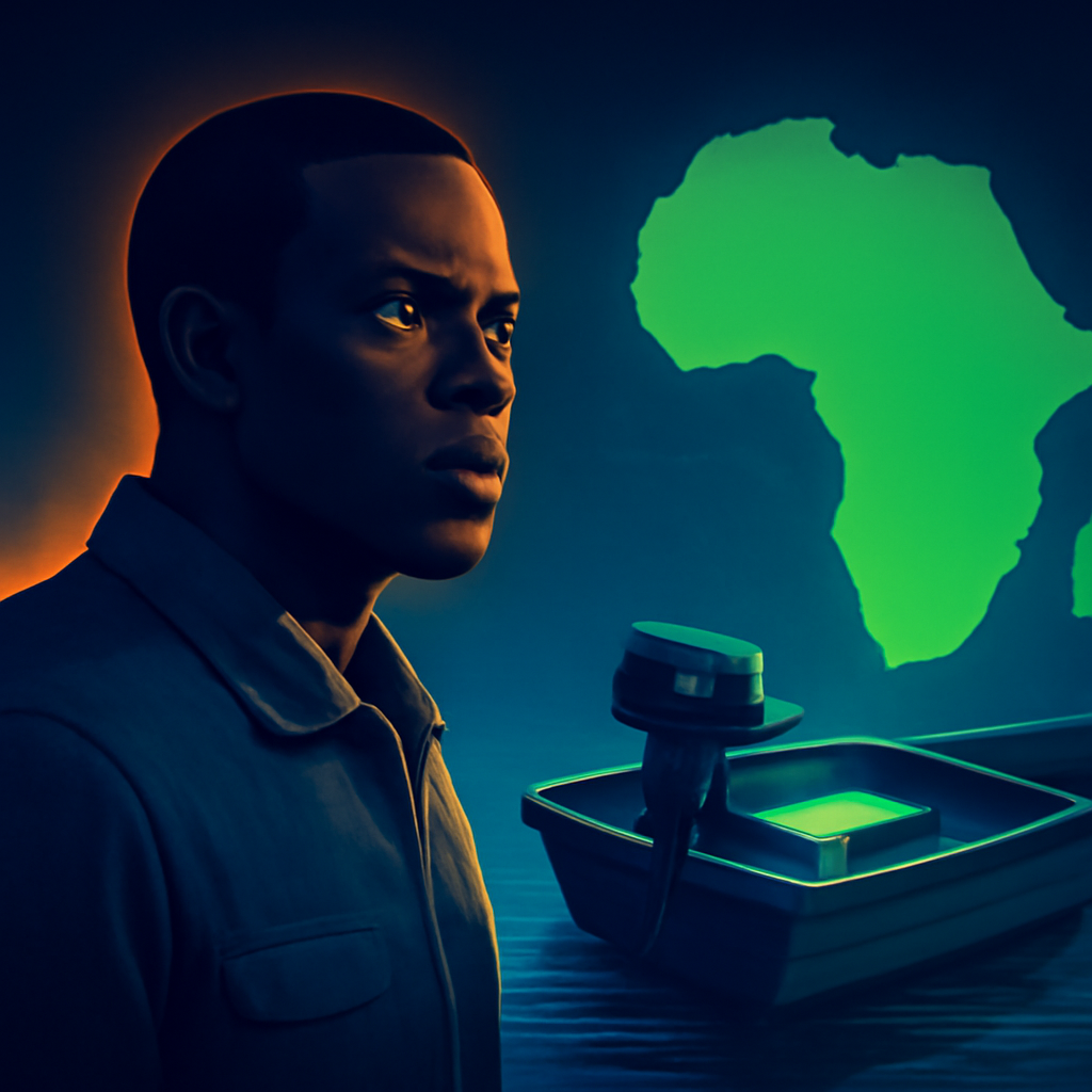 AI-generated editorial illustration for: Ingénieur à Airbus, il retourne au Sénégal pour développer des pirogues électriques