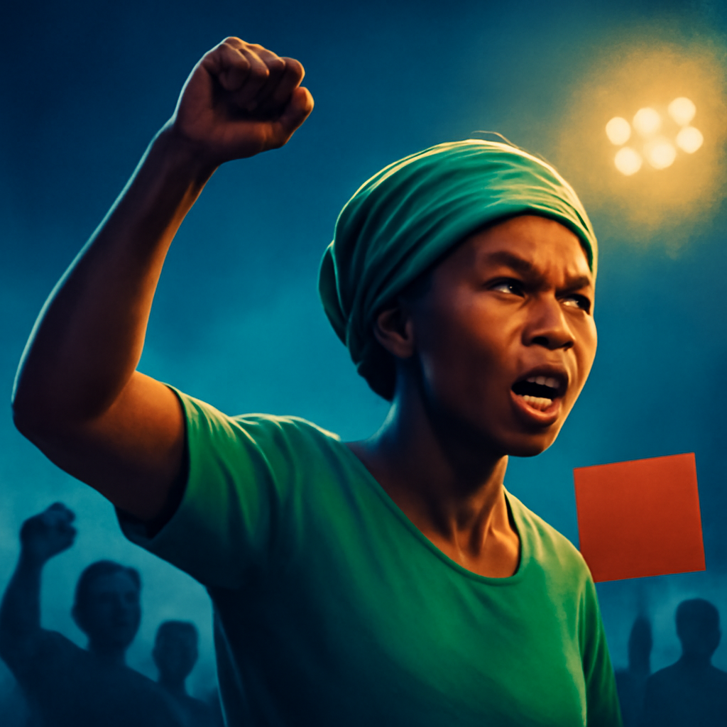 AI-generated editorial illustration for: Les actrices des luttes anticoloniales: en Côte d'Ivoire, les marcheuses de Grand-Bassam [1/10]