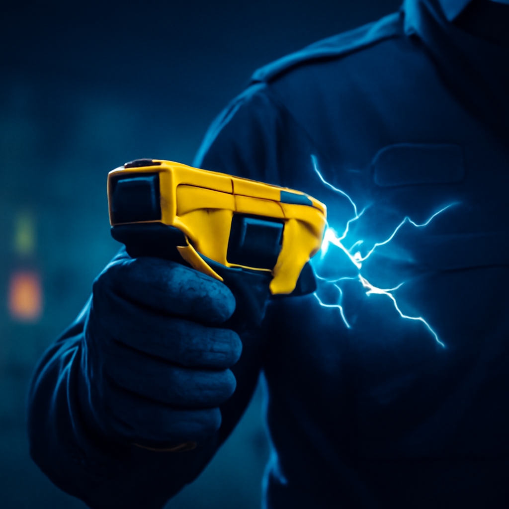 AI-generated editorial illustration for: ICE will Elektroschock-Handschuhe kaufen