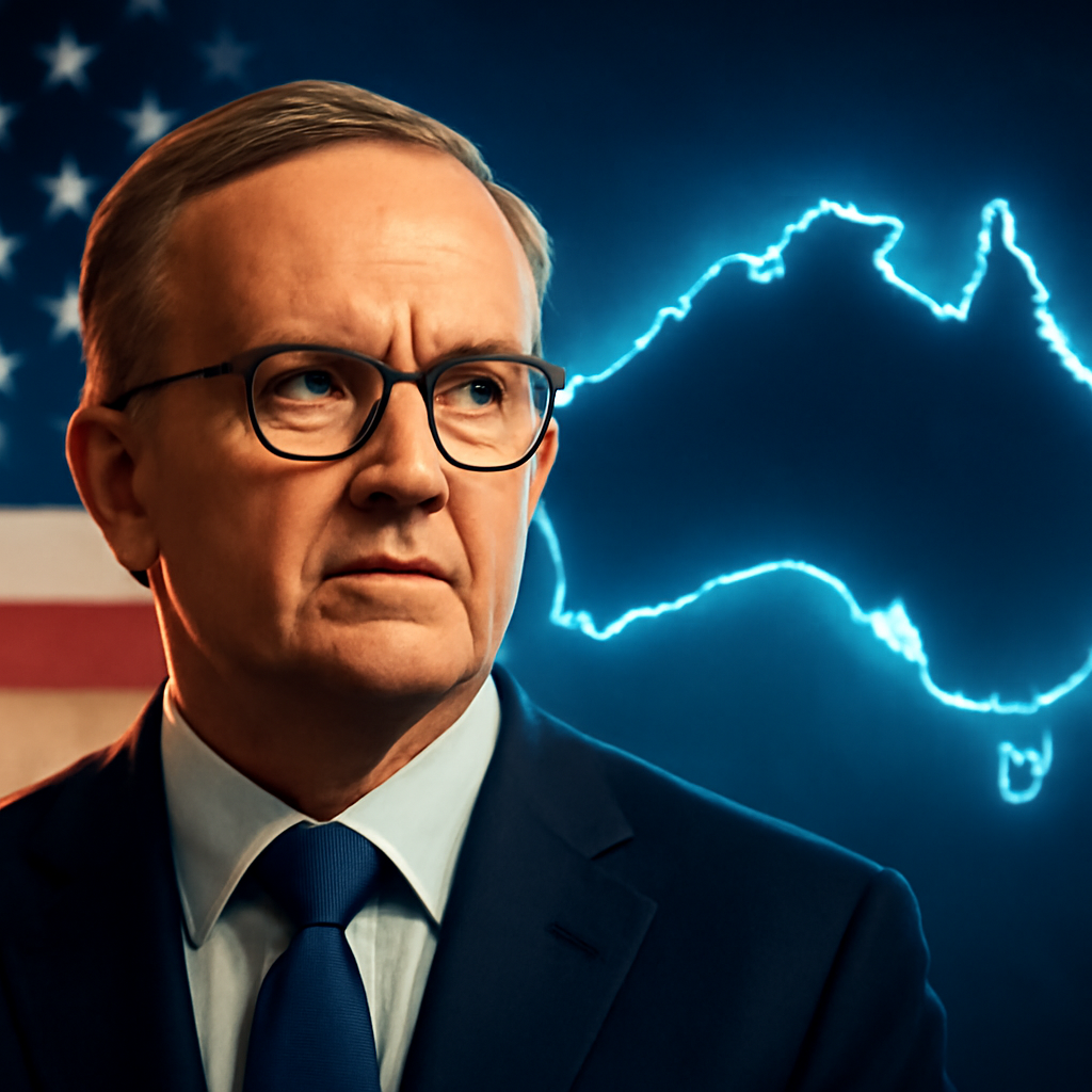 AI-generated editorial illustration for: Albanese says Trump giving 'consideration' to tariff exemption after phone call