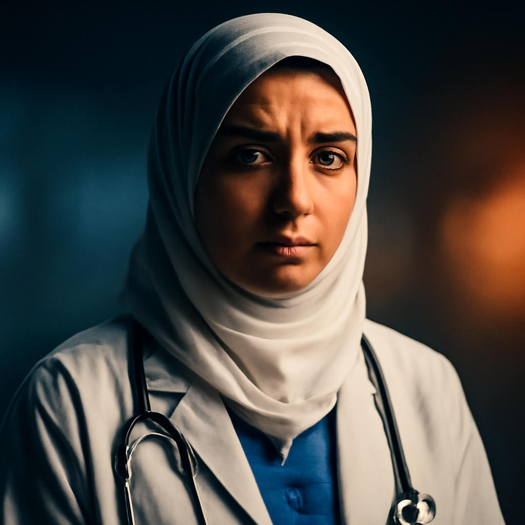 AI-generated editorial illustration for: Azada wanted to be her country's 'best doctor', but then the Taliban took over