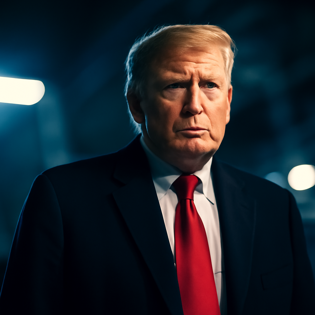 AI-generated editorial illustration for: Trump dismisses concerns over conditions on long-deployed USS Abraham Lincoln
