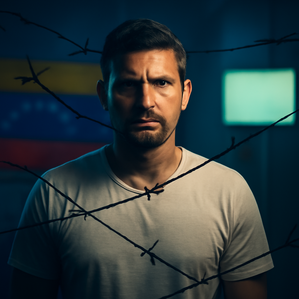 AI-generated editorial illustration for: Venezuela: El Gobierno interino anuncia al menos 131 excarcelaciones tras diálogos con la oposición