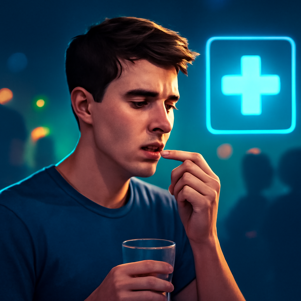 AI-generated editorial illustration for: Young adults are taking prescription drugs instead of alcohol - and it's dividing experts