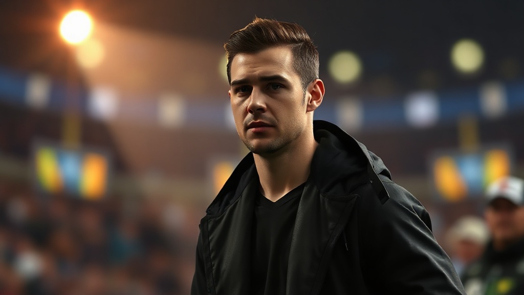 AI-generated editorial illustration for: The Super Bowl winner's son stepping into spotlight with USA