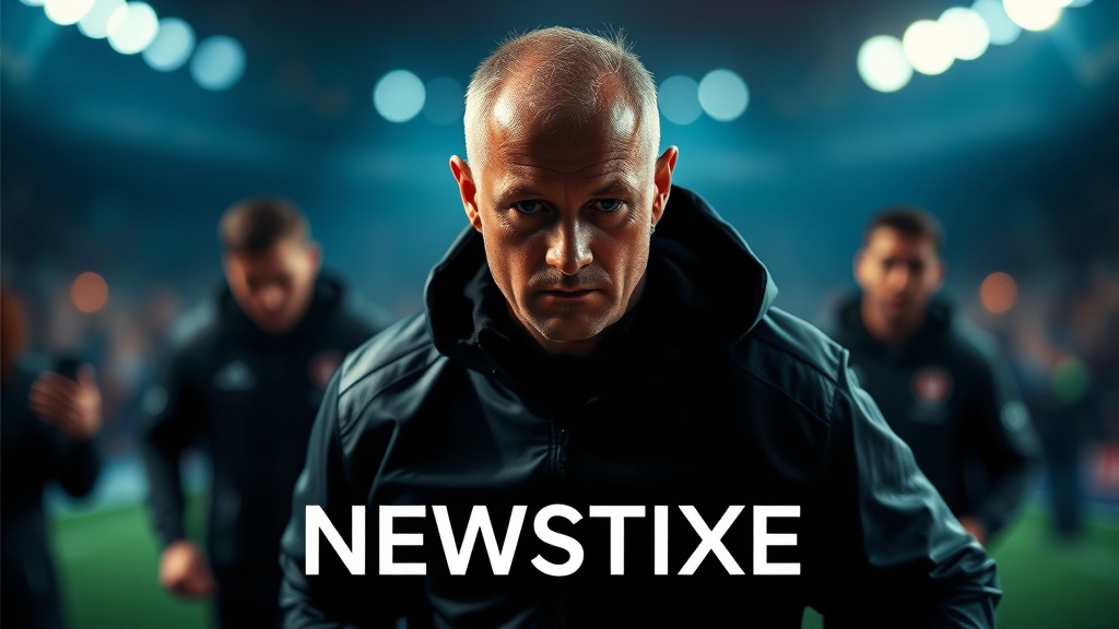 AI-generated editorial illustration for: England coach has 'no regrets' as tactics questioned in capitulation