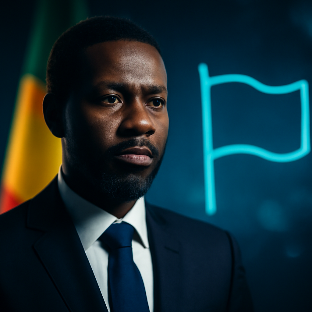 AI-generated editorial illustration for: Au Sénégal, le président Diomaye Faye lance son propre parti politique
